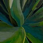 Oil painting of Cactus plant magnify , by Manuel Palacio