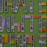 contemporary art words " I HATE WHITE PEOPLE" on plywood, by artist Manuel Palacio