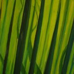 oil painting of lime green grass by Manuel Palacio
