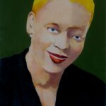 What If Paula Was White? Portrait Art of Paula Ann Cox was white? Acrylic on paper by artist Manuel Palacio
