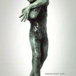 male nude bronze sculpture by artist Manuel Palacio