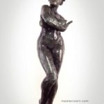 female nude bronze sculpture by artist Manuel Palacio