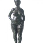 Bronze Female Nude Sculpture bronze figure 1/8 life size bronze 16X6.5X8.5 inches Manuel Palacio